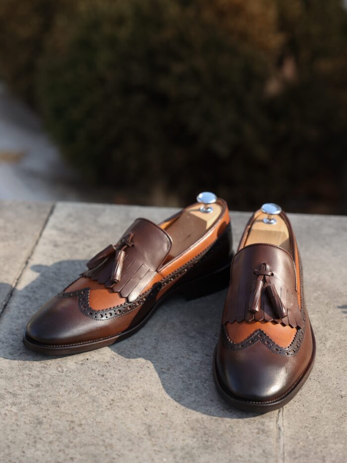 Bucharest Men's dark brown calf leather loafers