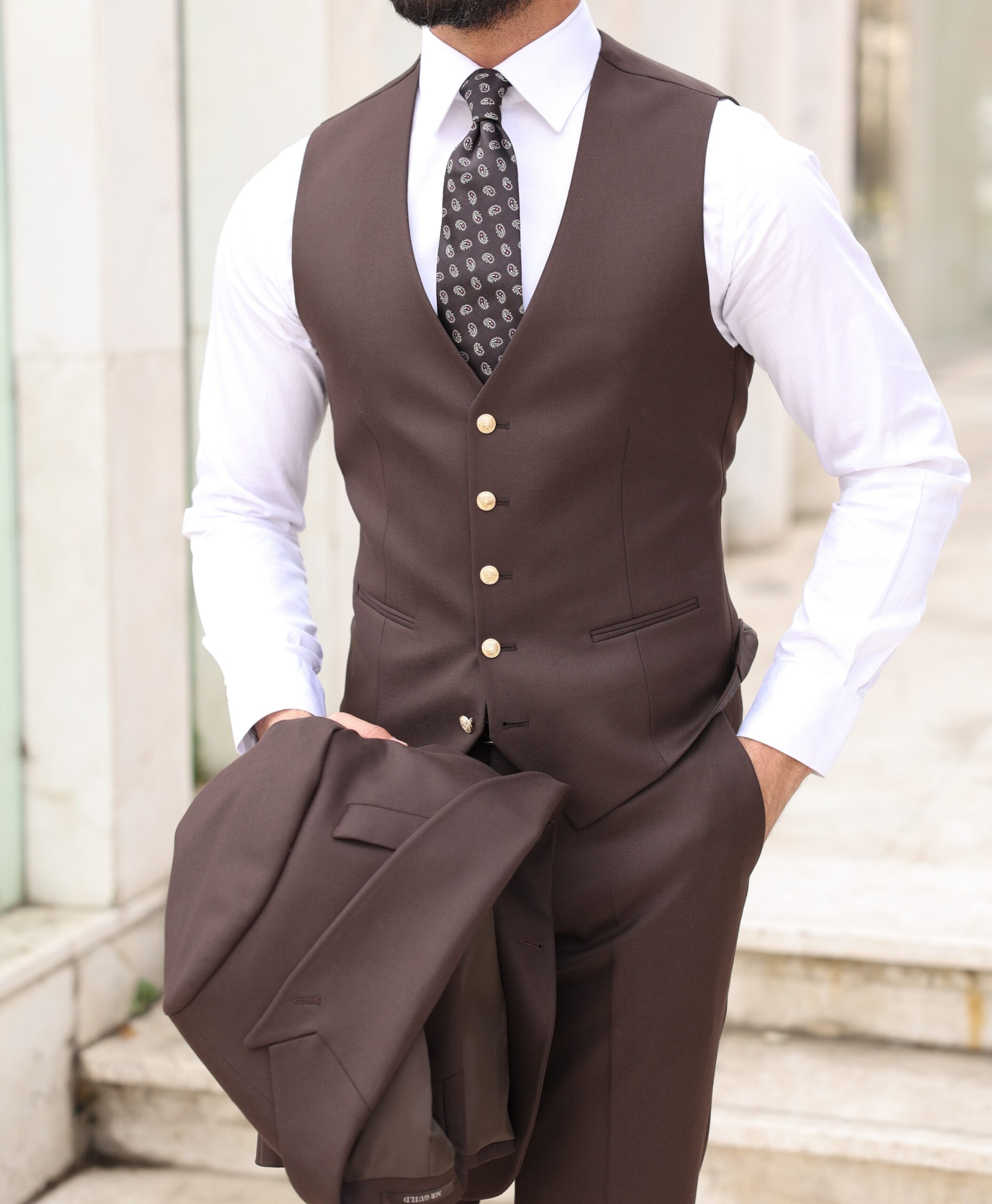 MAGE MALE Men's 3 Pieces Suit Elegant Solid One Button Slim Fit Single  Breasted Party Blazer Vest Pants Set. Black at Amazon Men's Clothing store