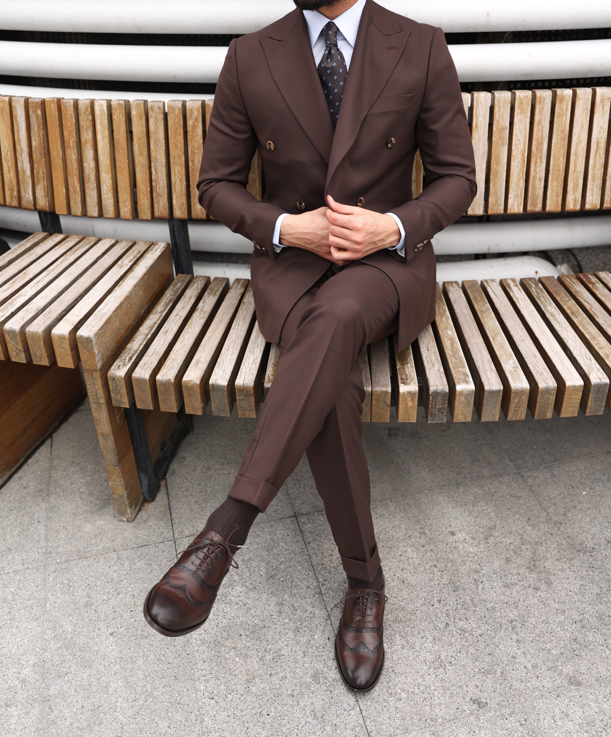 Men's Brown Suits at Daily Haute: From Light Tan to Dark Chocolate