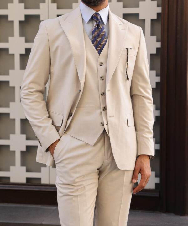 Jual Cream Suit Combination Black - Tuxedo | Shopee Indonesia