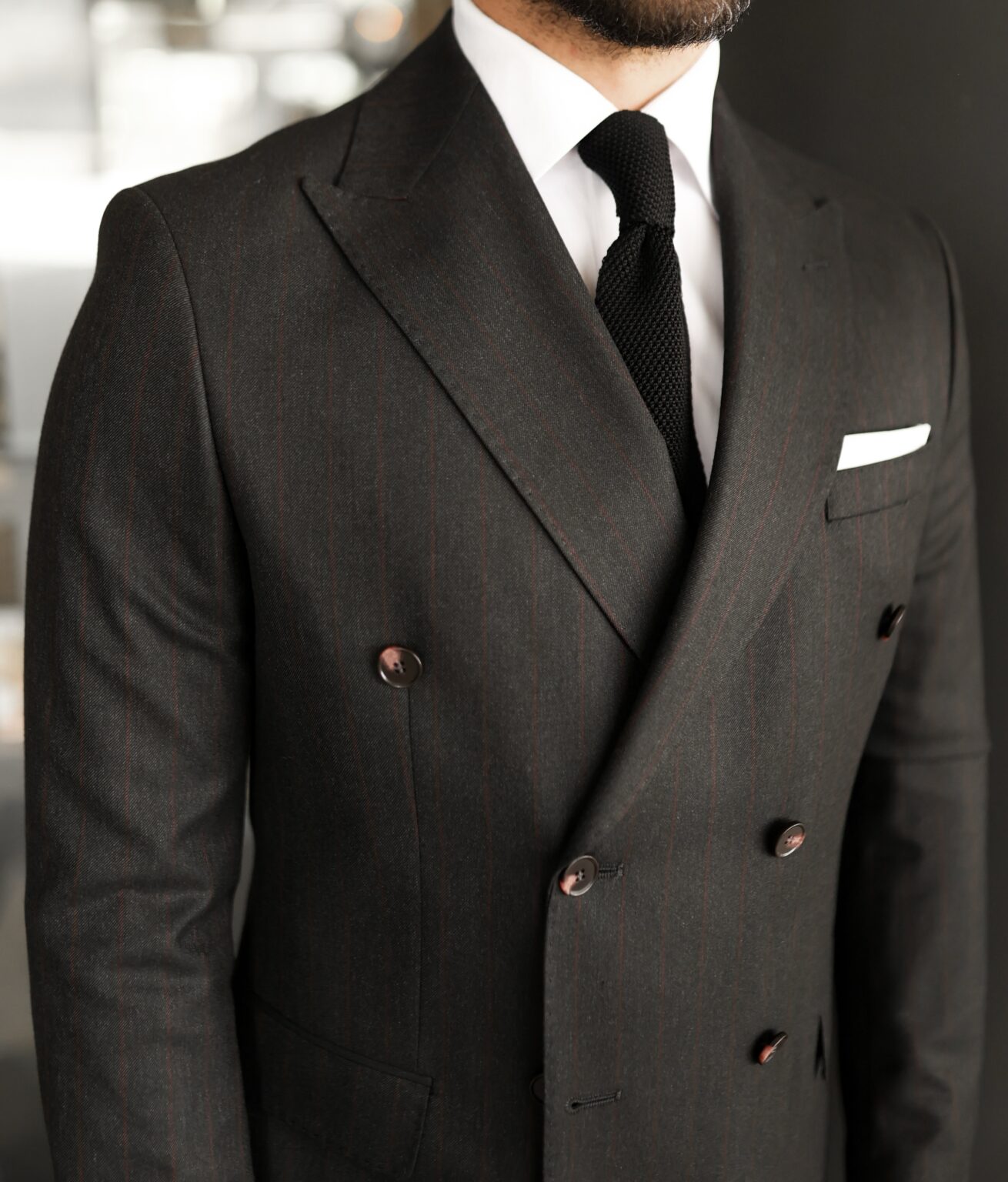 Leaf Place Tailored Slim Fit Charcoal Grey Base With Burgundy ...